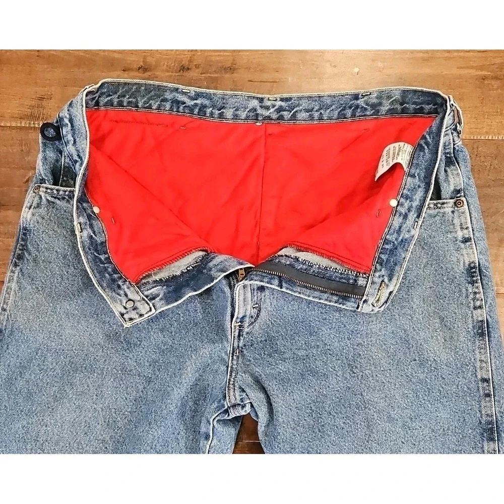 VTG Mens Wrangler Rugged Wear Thermal Jeans 40×30 - 3M Thinsulate Lining Fleece